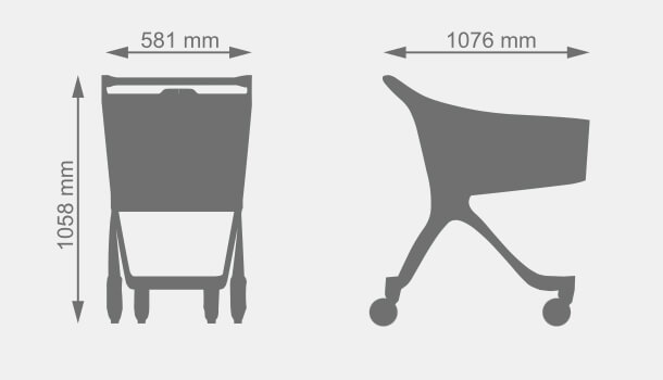 Schematic drawing for Large Plastic Trolley